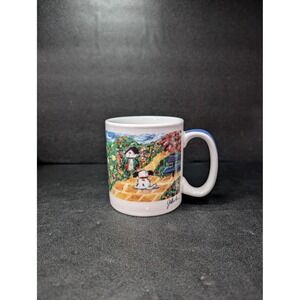 Mor Mor's Art Just Waiting Dog‎ Mug, Eddie Bauer Coffee Mug, 14 oz Mug, Tea Mug